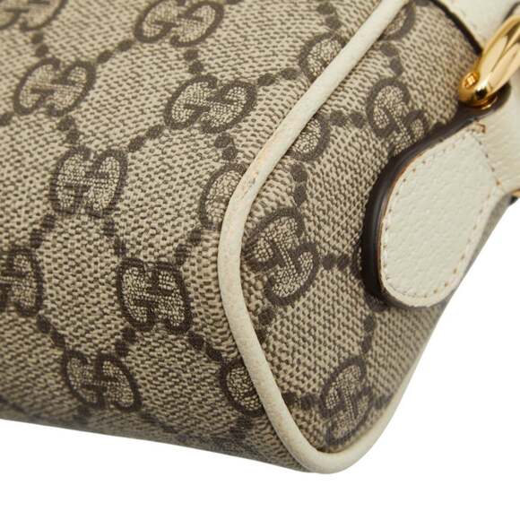 GUCCI Authentic Brown Leather Shoulder Bag - Picture 7 of 11